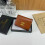 (Brown) Short wallet, light and easy to carry - with gift box 1