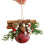 Christmas Tree Decorations Metal Bells-Red cinnamon pine br 1