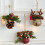 Christmas Tree Decorations Metal Bells-Red cinnamon pine br 6