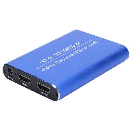 Συσκευή εγγραφής HDMI για ζωντανή μετάδοση, κάρτα λήψης βίντεο USB Plug and Play με έξοδο 1