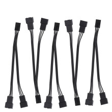 3-pins verlengkabel voor moederbord, hoogwaardig ABS-materiaal, ergonomisch ontwerp, plug-and-play ventilatorsplitterkabel, multi-interface RGB-kabel