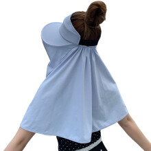 Pare-soleil de sport pour femmes, chapeau vide pour-bleu clair