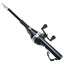Pocket fishing rod telescopic carbon fiber combo with 80m line