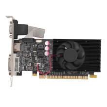 Grafikkort för spel, HD-bilder DDR3 Grafikkort med kylfläkt 700 MHz kärnfrekvens Stöder DirectX11 Ingen extern strömförsörjning krävs