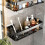 Bathroom Shelf Triangular Shelf Punch-Free Corner Shelf Suction Cup Tripod 2 Pcs 5