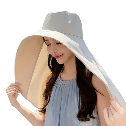 Chapeau queue de cheval résistant au soleil, avec-Beige