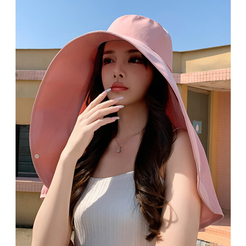 Chapeau queue de cheval résistant au soleil, avec-Beige 2