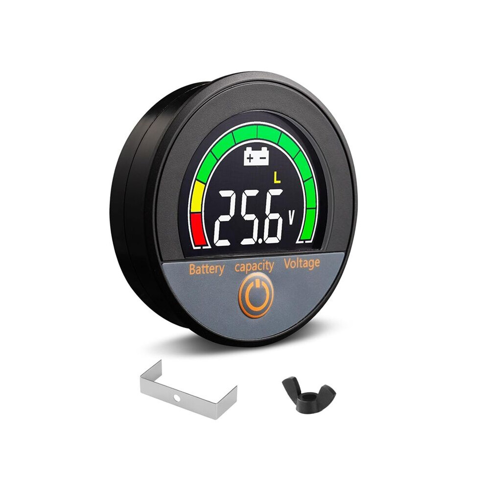 12V 24V 48V 60V 84V Waterproof Ip67 Battery Capacity Voltage Meter With Backlight Lcd And Low-Voltage Alarm For Lithium 4711301608067