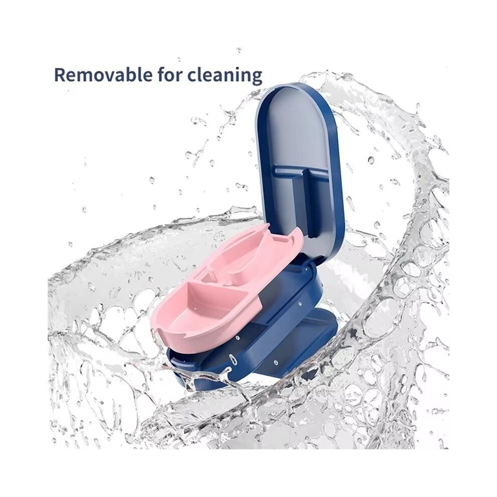 Portable Medicine Cutter-Multifunction Medicine Splitter With Waterproof Storage, Stainless Steel Blade, Easy Cleaning A 6134064353445