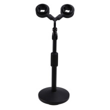 Dual Microphone Stand Kit for SM57 Universal Twin Support Shock Mount Presidential Microphone Installation