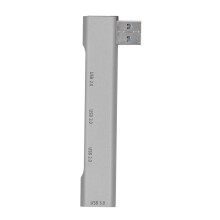 USB-C-Dockingstation mit Audioanschluss, 4-in-1-USB-C-Konverter, 3,5-mm-Kopfhöreranschluss, CD-Klangqualität, wärmeableitendes Design aus