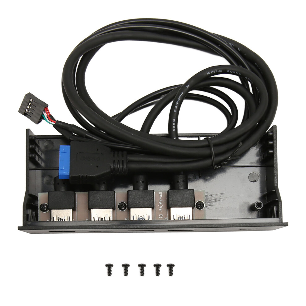 Usb 3.0 Front Panel Hub, 8 Port Usb 3.0 Hub With 19Pin Interface Super Speed Data Transfer Up To 5Gbps Backward Compatible Plug And Play For 5.25 Inch 9486358992708