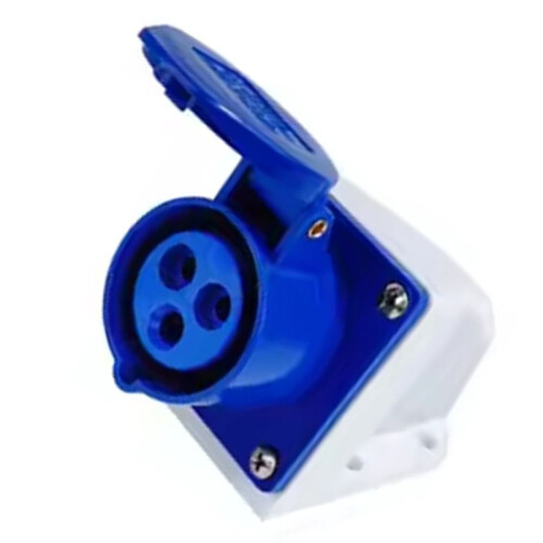 IP44 Industrial Plug and Socket Waterproof Connector 3PIN 16A Waterproof Electrical Connection Wall Mount Socket 1