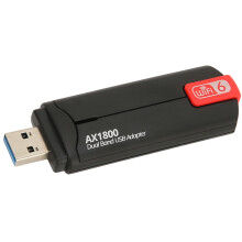 WiFi6USB-Adapter, AX1800 Dualband-WLAN-Netzwerkadapter mit USB 3.0-Unterstützung für höhere Geschwindigkeit und stabiles Signal, kompatibel mit