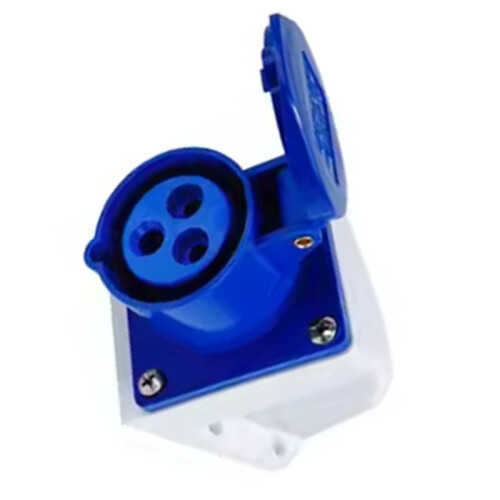 IP44 Industrial Plug and Socket Waterproof Connector 3PIN 16A Waterproof Electrical Connection Wall Mount Socket 2