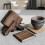 Black Walnut Wooden Coasters, Tea Cup Mat & Coffee Insulation Pad for Kitchen, Table Decor 3