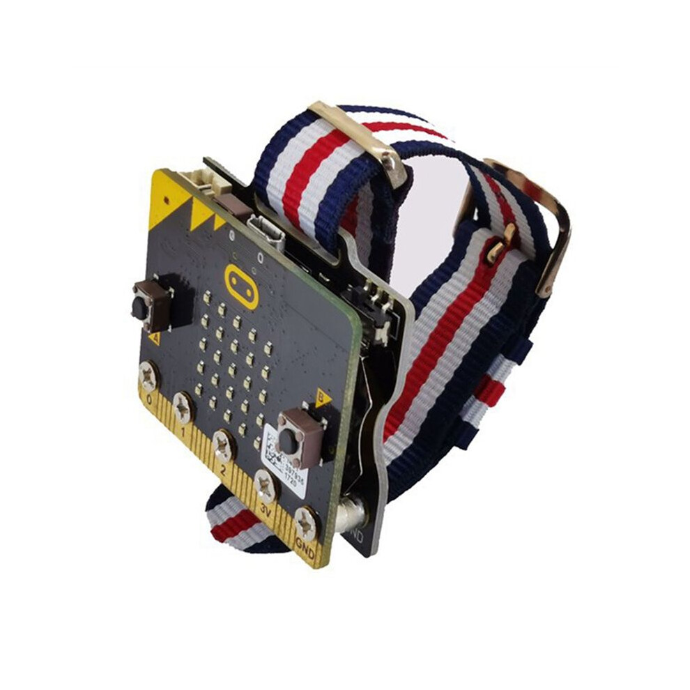 For Microbit V2 Development Board Programmable Watch Wearable Kit Wear:bit Scratch For School Diy Programming Kit 4713624809787