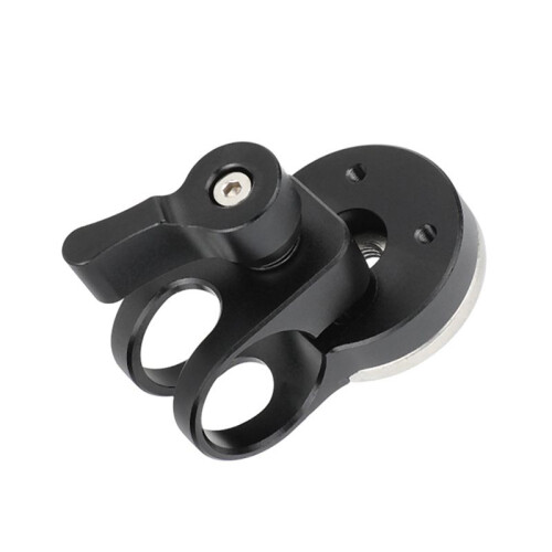 Camera Rod Clamp with -Style Rosette M6 19mm Studio System Rod Clamp for Enhanced Camera Stability and Precision A 1