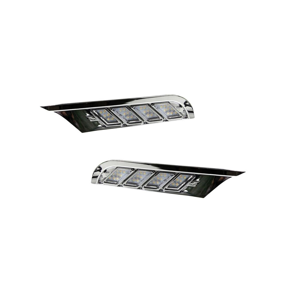 Led Daytime Running Lights For Nissan Kicks 2017-2020 Drl & Turn Signal Lights Fog Lights White/Amber 4712842509752