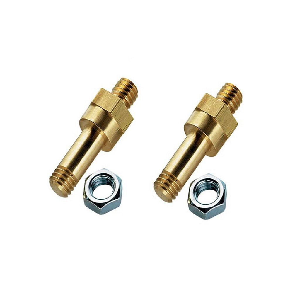 2Pcs Side Mount Battery Copper Screw 3/8 Side Post Battery Terminal Bolt 3/8Inch-16 4713061063445