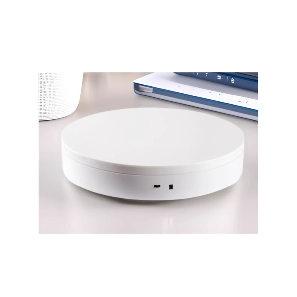 Electric Turntable 360 Rotating Display Photography Turntable Usb Charging Display Stand Swivel Plates For Video White 6133443882965