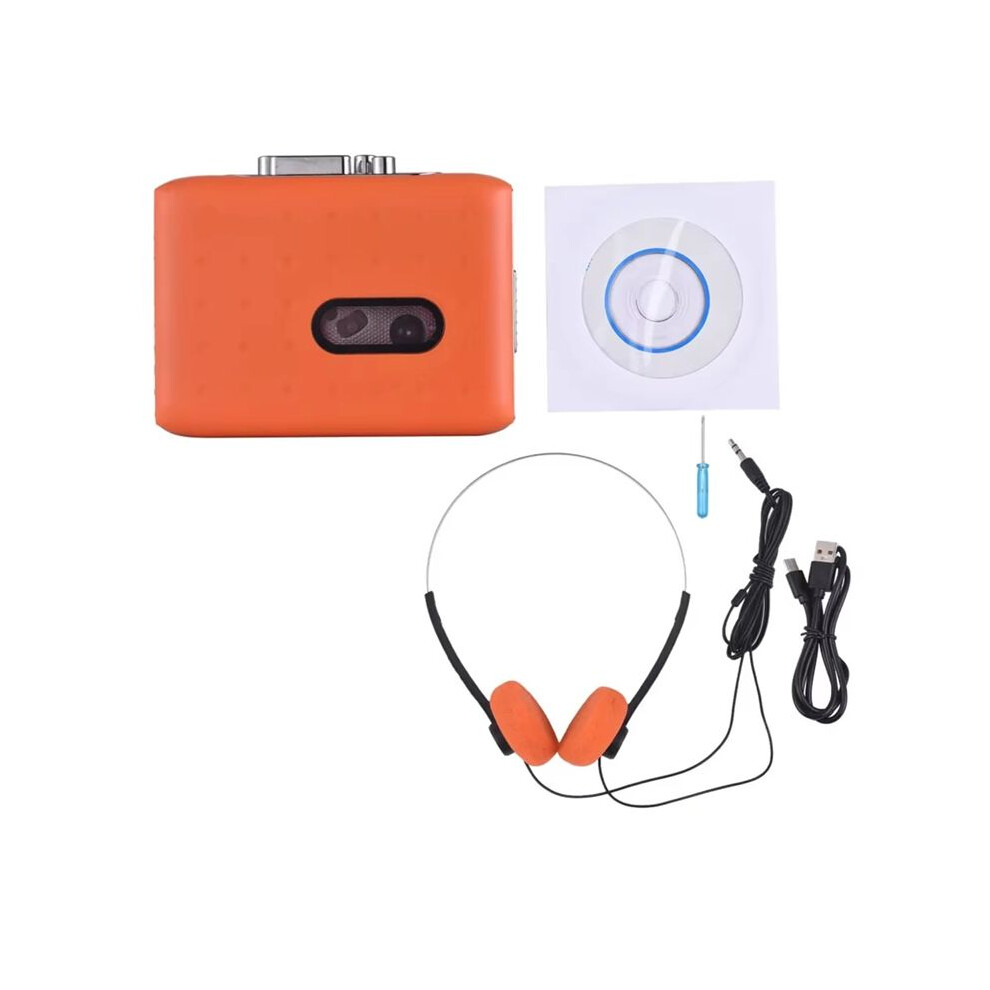 Cassette To Mp3 Player Mini Tape Player Mp3 Converter Built-In Mic 3.5Mm Headphone Input Electronic Music Accessories 6131627754077