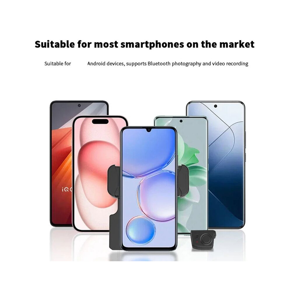 Smartphone Selfie Handle Phone Camera Snap Grip With Detachable Shutter Remote For Iphone 16/15/14 Vlog Video Shoot Black 6132295014692