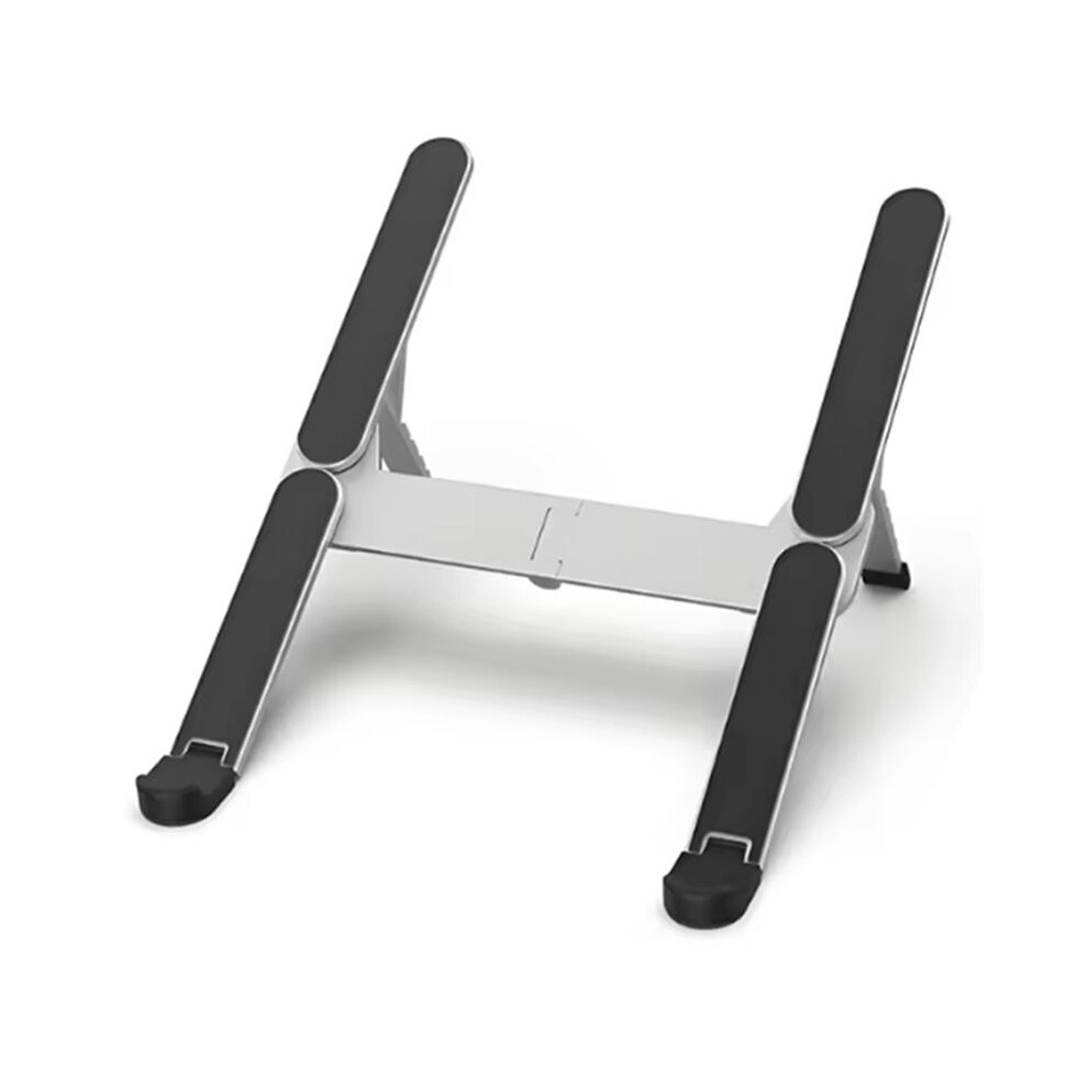 Metal Mini Foldable Laptop Stand Adjustable Angle Portable Notebook Holder For 10-17 Inch Laptops Ideal Silver 6132671358495