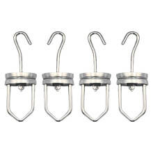 Strong Hanging Rotating Spinner Hooks 110 Pounds Capacity 4PCS Paint Rotary Swivel Hooks High Temperature Rotary Hook