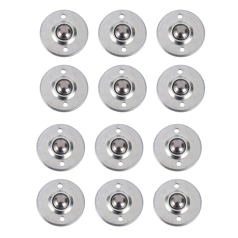 12Pcs Cy-16B 5/8-Inch Bearing Steel Roller Ball Flange Conveyor Transfer Unit 4714253890603