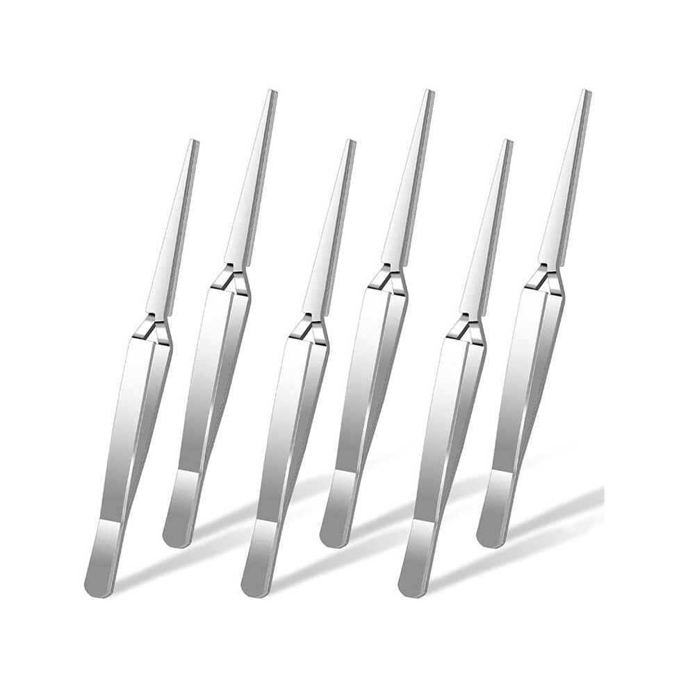 Craft Tweezers, 6 Pieces Locking Tweezers Reverse Tweezers for Crafting Jewelry Making Electronics Watch Repair
