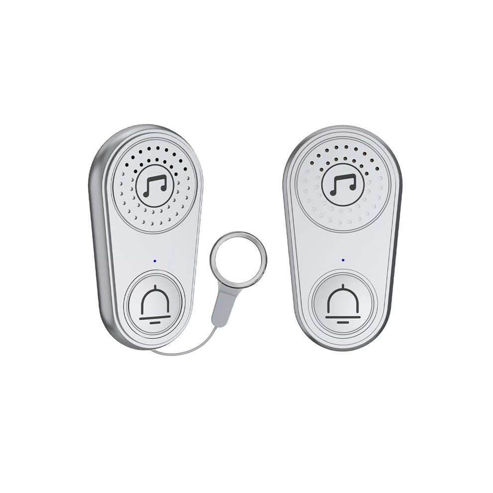 Wireless Intercom Call Button Doorbell For Disabled Older Child Call Gray 4712282887205