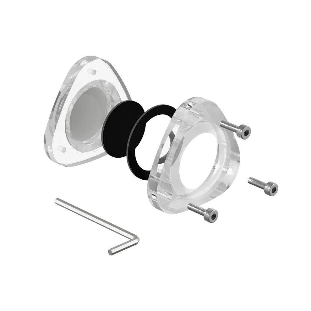 Acrylic Magnetic Holder Case For Airtag Protective Cover Car Bike Motorcycle Tracker Locator For Air Tag Transparent 4713053097526