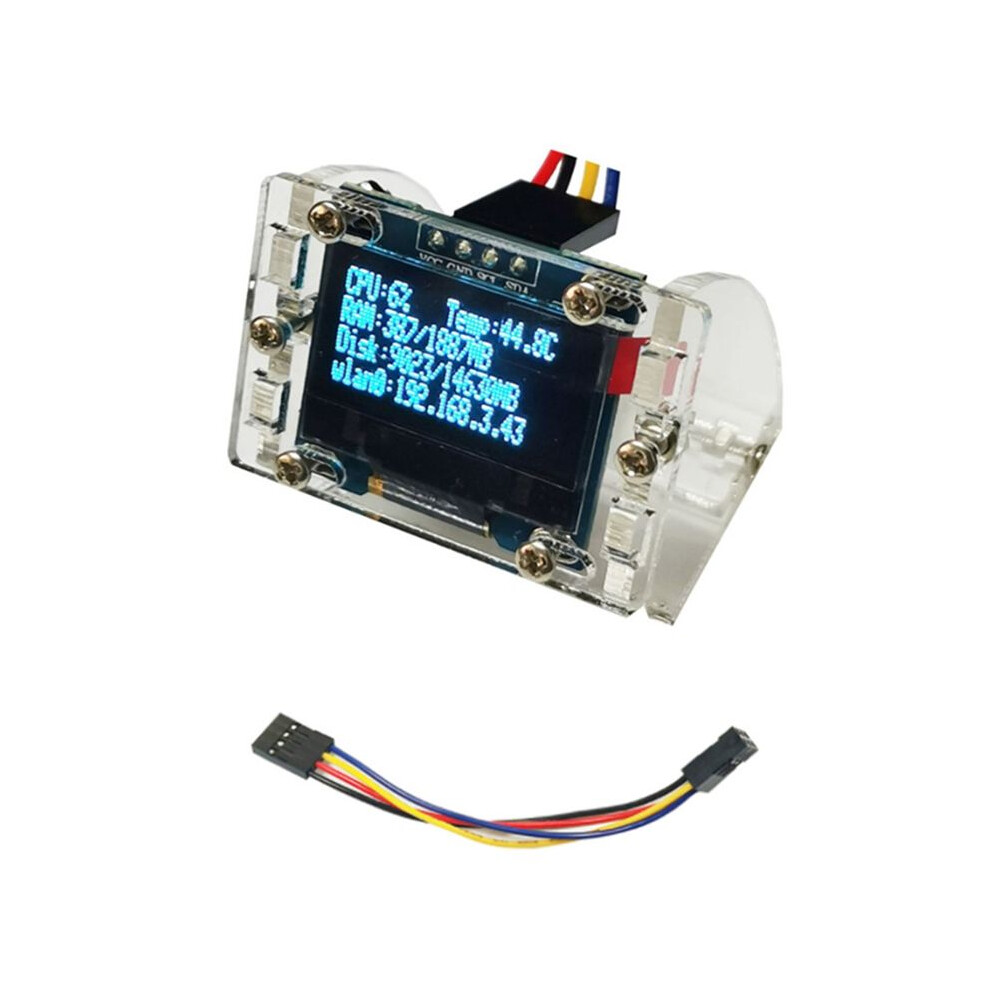 For Raspberry Pi 0.96 Inch Oled I2c Ssd 4Pin Module With Case Lcd Screen Display Cpu Temperature For Arduino Stm32 6134064353896
