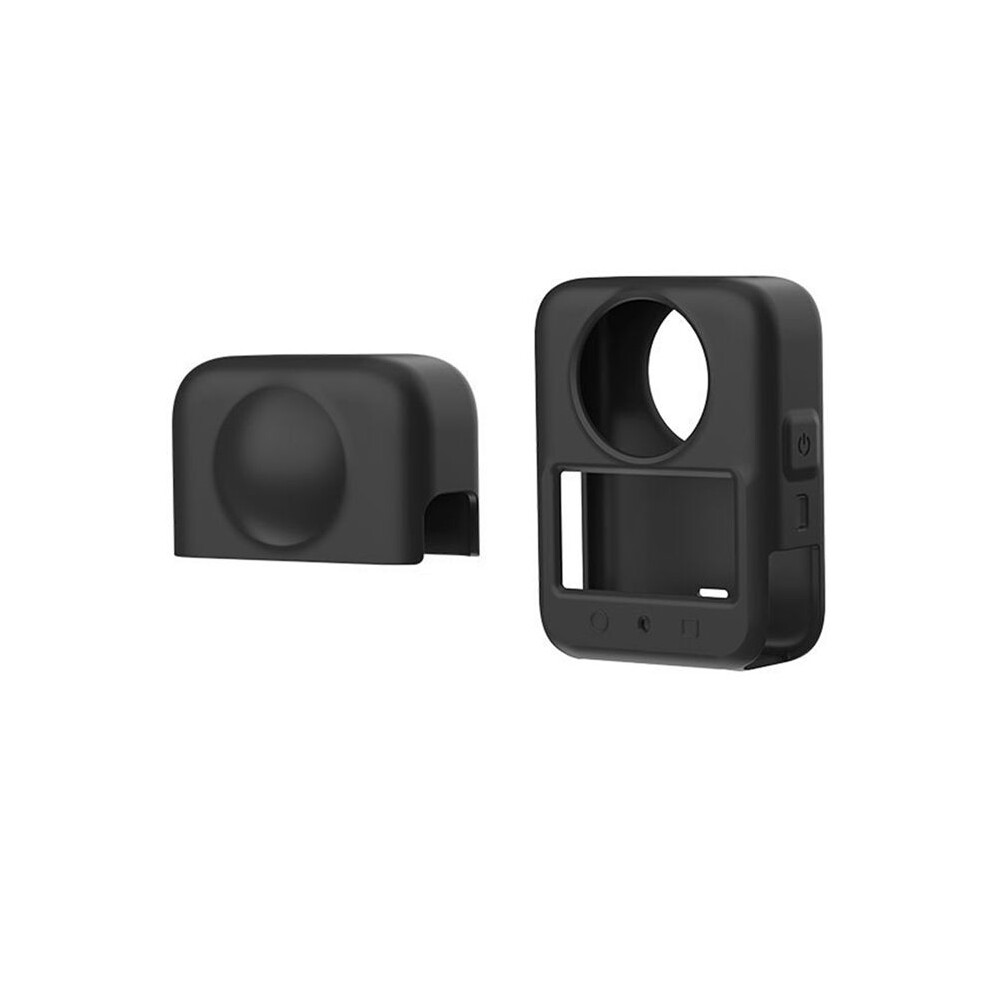 Silicone Case For Dji Osmo 360 Protective Case With Lens Protective Case Action Camera Protect Accessories Black