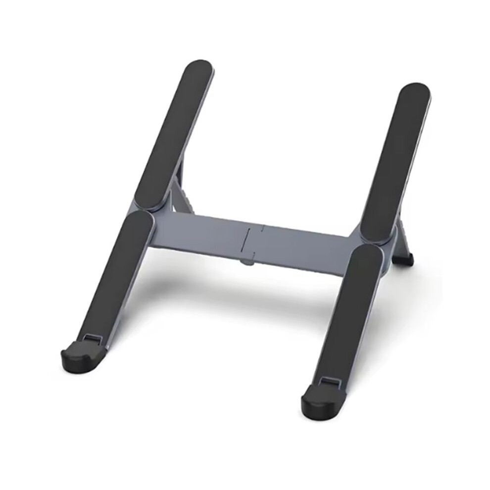 Metal Mini Foldable Laptop Stand Adjustable Angle Portable Notebook Holder For 10-17 Inch Laptops Ideal Black 6133381052215