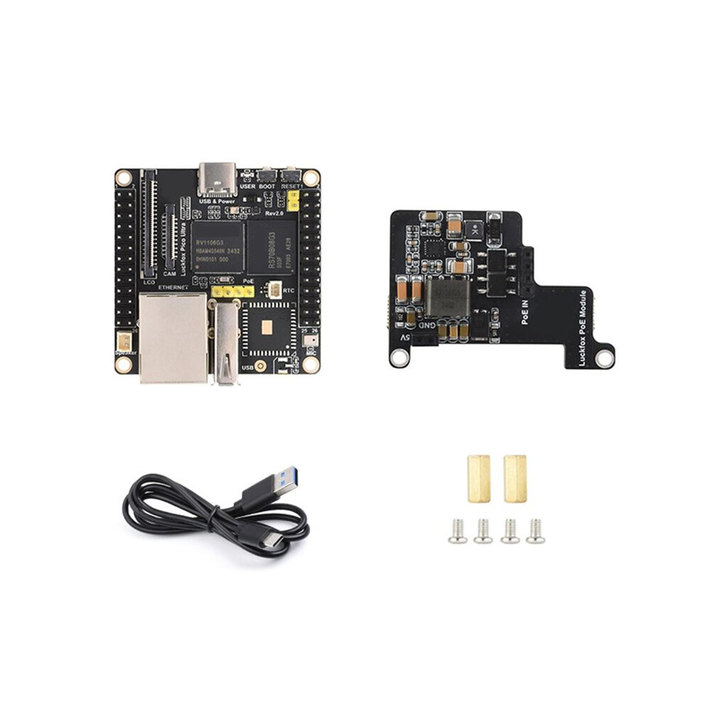 For Luckfox Pico Ultra Development Board Rv1106 Micro-Linux Motherboard Arm Cortex-A7 Cpu Npu Isp Processors Integrated 6134218560828
