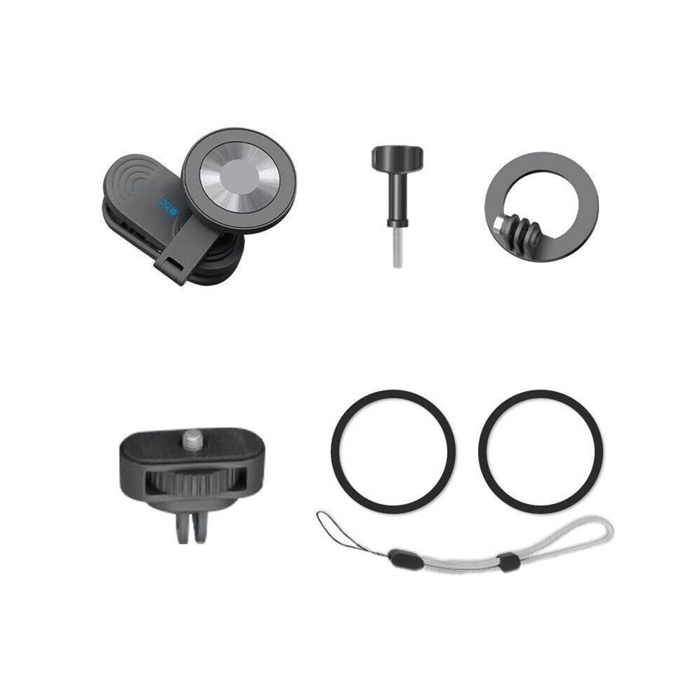 Quick-Release Magnetic Clip With Base Kit For Dji Action 6 5Pro 4 3 For Gopro 13/12/11 For Insta360 Shooting Chest Clip Black 6132772542151