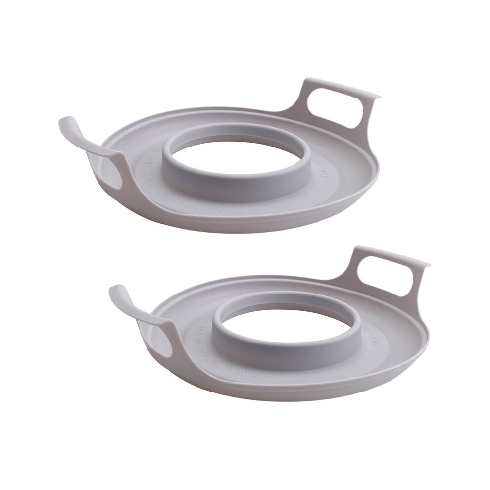 2 Pack Microwave Bowl Holder with Handles - Microwave Cool Plate,Microwave Bowl Holder Microwave Tray