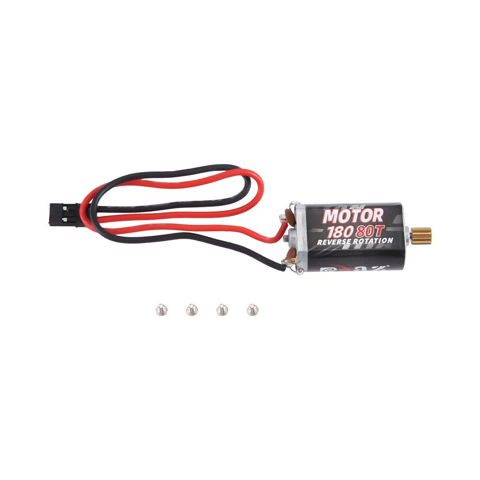 180 Brushed Motor With Stainless Steel Pinion For 1/18 Rc Crawler Trx4m Upgrade,80T 6131407742416