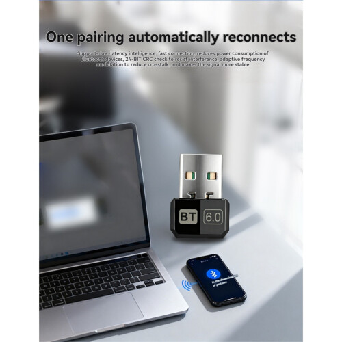 USB Bluetooth 6.0 Adapter for PC Bluetooth Transmitter Receiver LMP14 for Desktop Laptop Keyboard Mouse Headset 1