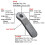 D13Pro Air Mouse with Touchpad Wireless PPT Pointer Bluetooth 2.4G Remote Control for PowerPoint/Tablet/Camera B 4