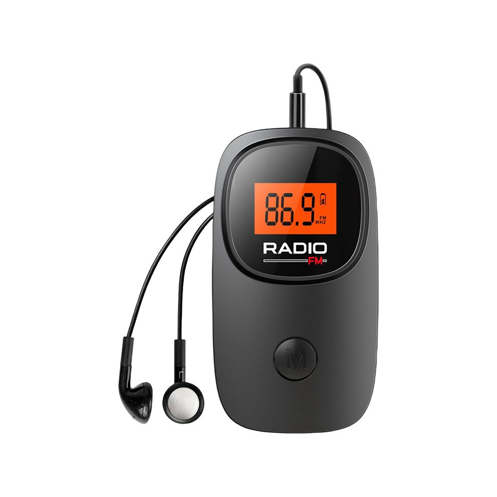 Portable Fm Radio Digital Tuning Pocket Radio With Earphone Battery Operated Radio For Home Outdoor Walking Jogging 4713599037741
