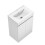 600mm Free Standing 2 Doors Bathroom Vanity Unit with Ceramic Basin, Matte White 5