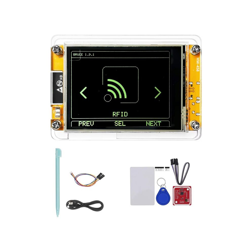 Esp32 Cyd Bruce 2432S028 Wi-Fi Bluetooth Nfc Pn532 Gnss Atgm336h Tool Enable Network Secure & Reliable Wireless With Nfc Red 4712453041894