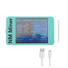 1000KH/S Upgraded NM MINER+ BTC Bitcoin Crypto Solo Lottery Miner 2.8 Inch Smart Display with Shell NerdMiner