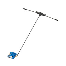 UR1000 ELRS Receiver Dual-Band 2.4G/900M High-Power ExpressLRS Receiver with 220mm T Type Antenna for FPV Drone