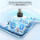 2Pcs USB Bluetooth 6.0 Adapter for PC Bluetooth Transmitter Receiver LMP14 for Desktop Laptop Keyboard Mouse Headset 7