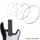 4-teiliges E-Bass-Saitenset, vernickeltes 4