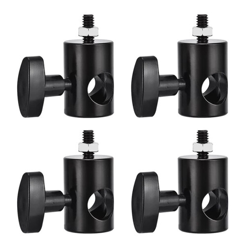 4PCS Light Stand Adapter Rapid Adapter Convert Multi Functional Adapter, Light Stand Tip Boom Arm Photography Accessory